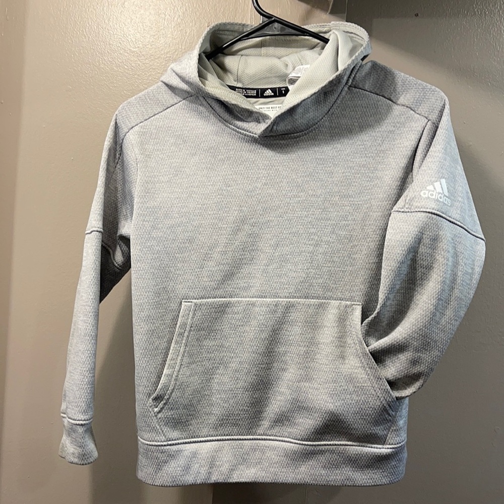 Women Adidas size S athletes athletic grey hoodie